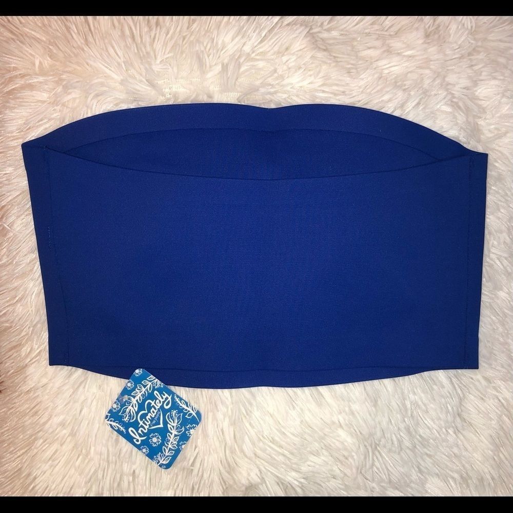 Free People Nina Bandeau Strapless Cobalt Blue - Picture 3 of 7